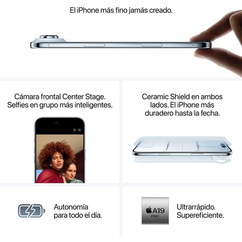 Apple iPhone Air 256GB Azul Cielo (Sky Blue) - Imagen 6