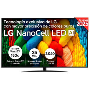 LG 75NANO81A6A 75" 4K Ultra HD NanoCell Smart TV Negro
