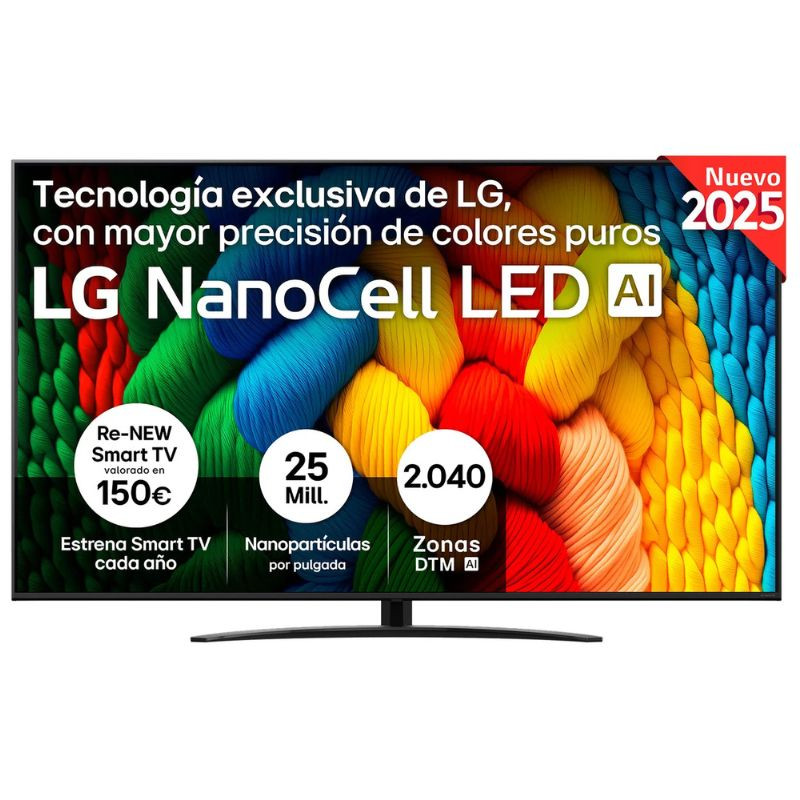 LG 75NANO81A6A 75" 4K Ultra HD NanoCell Smart TV Negro