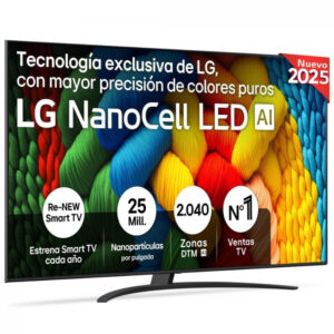 LG 86NANO81A6A – 86″ NanoCell 4K Ultra HD Smart TV (Negro)