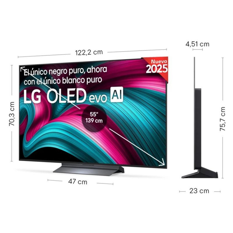 LG OLED55C54LA – 55″ 4K Ultra HD OLED Smart TV (Negro) - Imagen 6