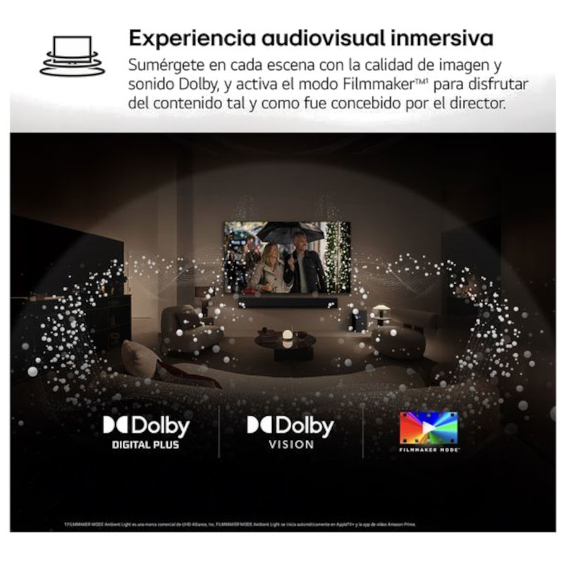 LG QNED evo AI 75QNED87A6B – 75″ 4K Ultra HD Mini LED Smart TV WiFi (Negro) - Imagen 5