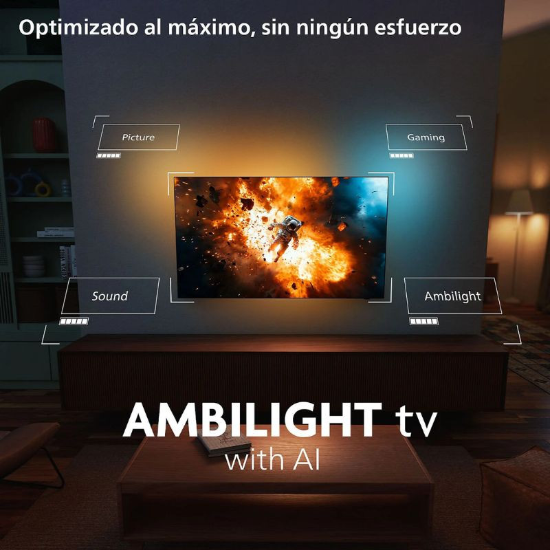 Philips 65OLED770 – 65″ 4K Ultra HD OLED Smart TV con Ambilight - Imagen 2