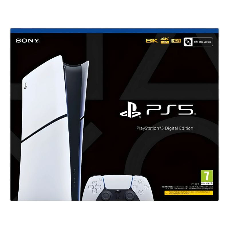 Sony PlayStation 5 Digital Edition 825 GB Wifi Negro, Blanco Chasis E - Imagen 4
